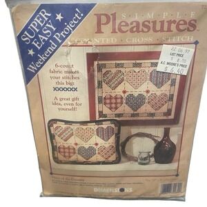 DIMENSIONS SIMPLE PLEASURES Heart Of The Country Counted CROSS STITCH 72289